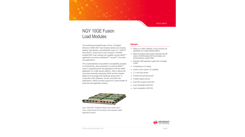 NGY 10GE FUSION Load Modules
